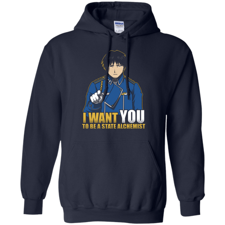Sweatshirts Navy / Small I Want You To Be A State Alchemist Pullover Hoodie