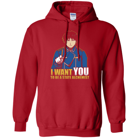 Sweatshirts Red / Small I Want You To Be A State Alchemist Pullover Hoodie