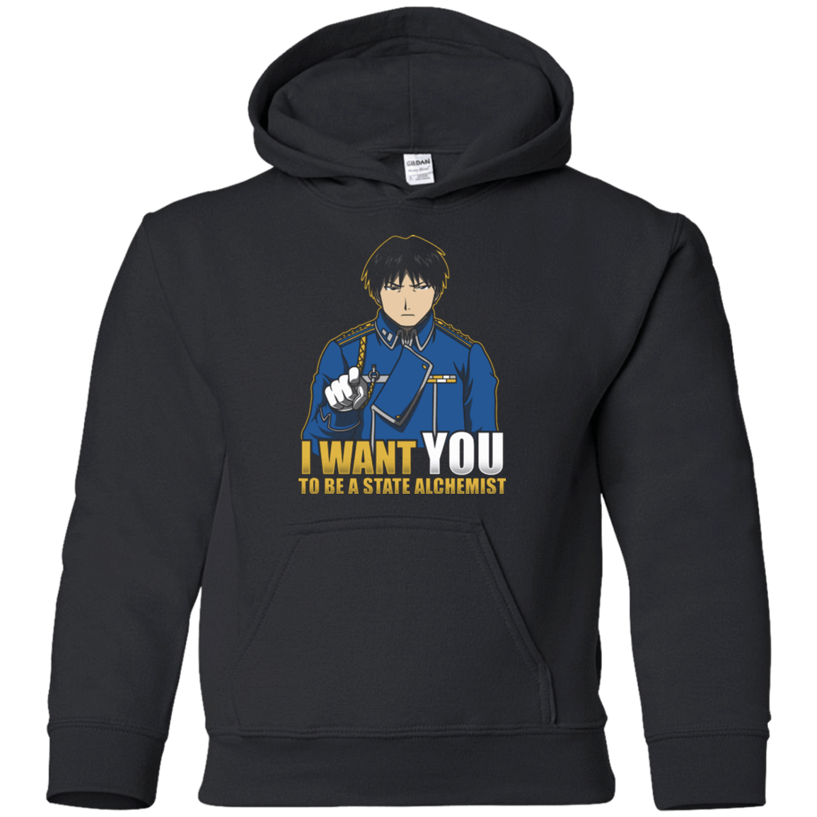 Sweatshirts Black / YS I Want You To Be A State Alchemist Youth Hoodie