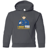 Sweatshirts Charcoal / YS I Want You To Be A State Alchemist Youth Hoodie