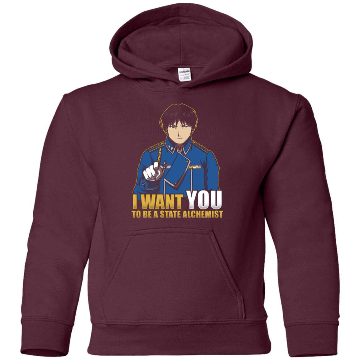 Sweatshirts Maroon / YS I Want You To Be A State Alchemist Youth Hoodie