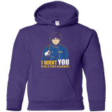 Sweatshirts Purple / YS I Want You To Be A State Alchemist Youth Hoodie