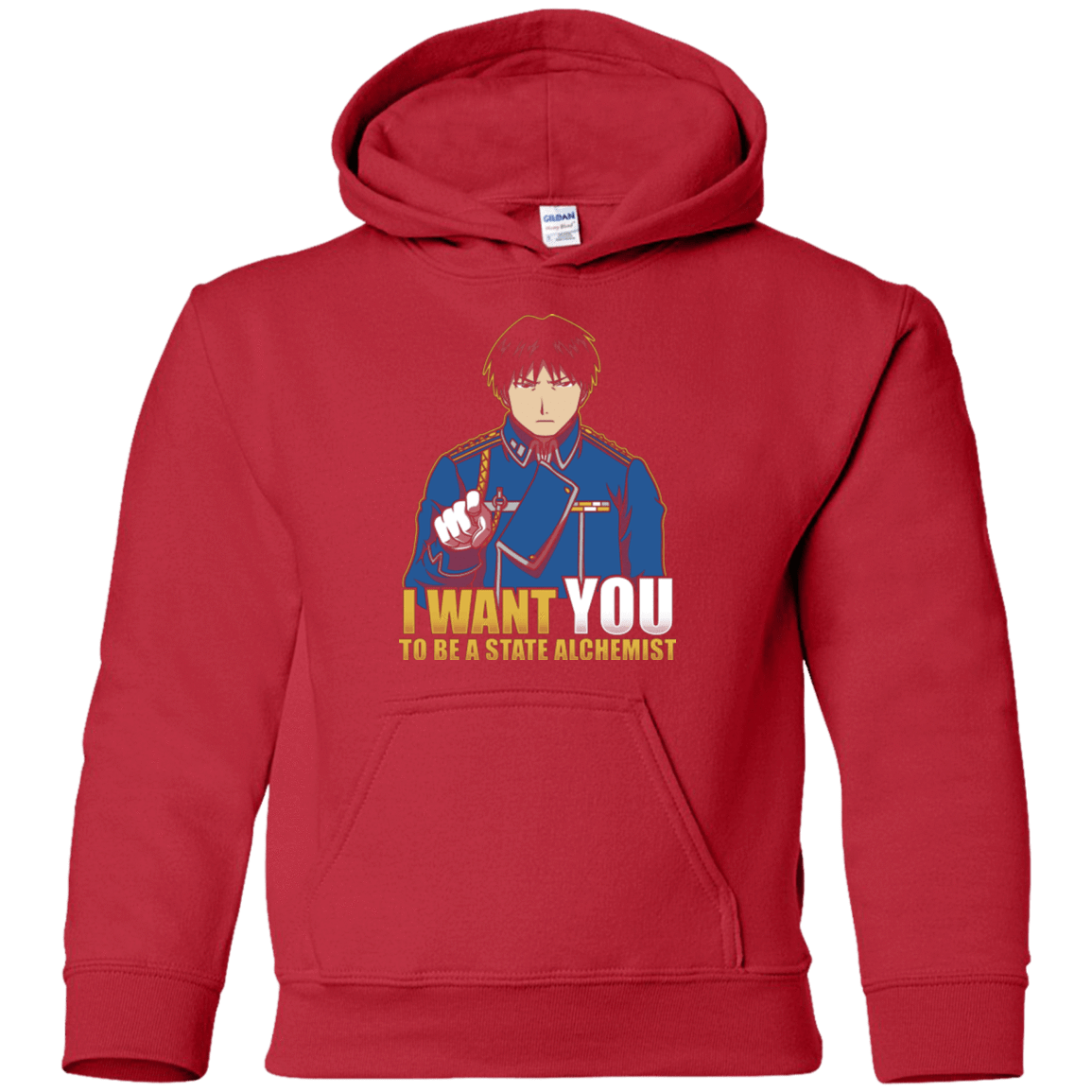 Sweatshirts Red / YS I Want You To Be A State Alchemist Youth Hoodie