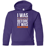 Sweatshirts Purple / YS I was mainstream Youth Hoodie