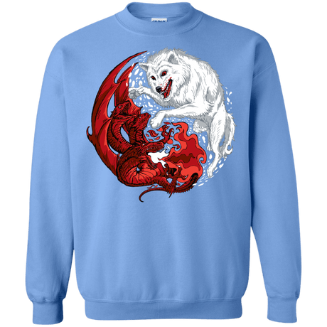 Sweatshirts Carolina Blue / Small Ice and Fire Crewneck Sweatshirt