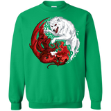 Sweatshirts Irish Green / Small Ice and Fire Crewneck Sweatshirt