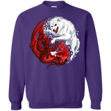 Sweatshirts Purple / Small Ice and Fire Crewneck Sweatshirt