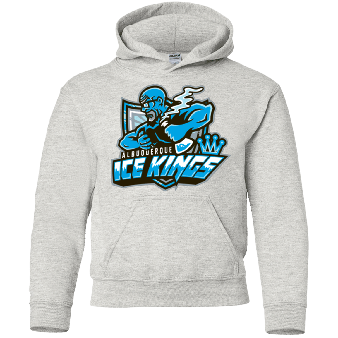 Sweatshirts Ash / YS Ice Kings Youth Hoodie