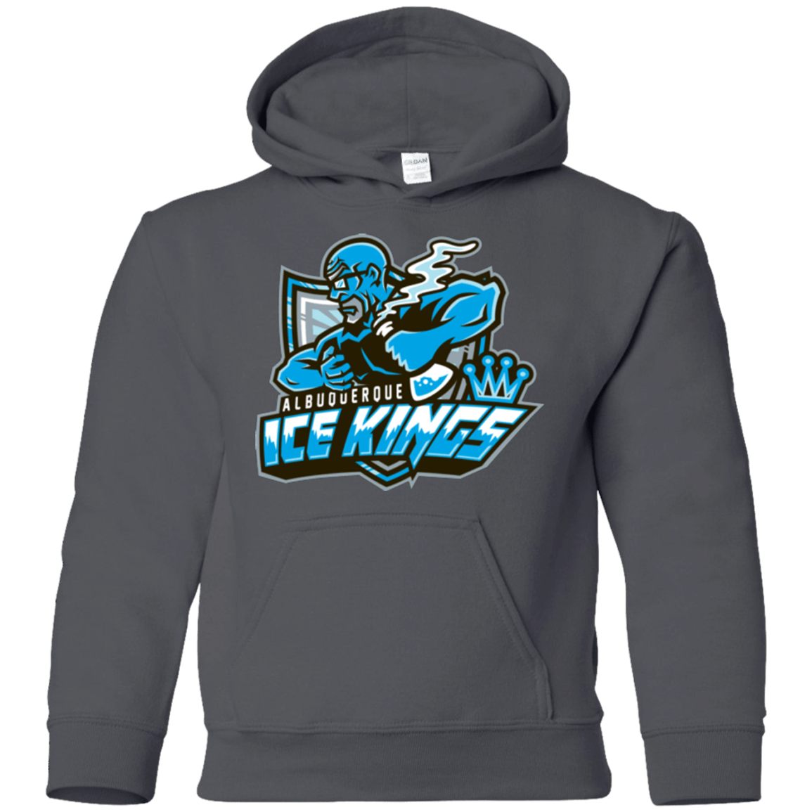 Sweatshirts Charcoal / YS Ice Kings Youth Hoodie