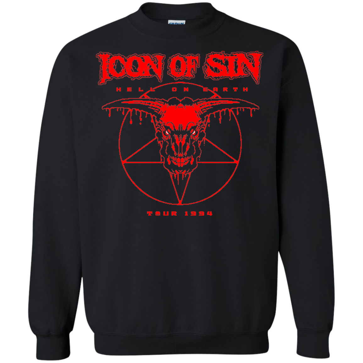 Sweatshirts Black / Small Icon of Sin Crewneck Sweatshirt