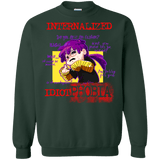 Sweatshirts Forest Green / Small Idiot phobia Crewneck Sweatshirt