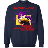 Sweatshirts Navy / Small Idiot phobia Crewneck Sweatshirt