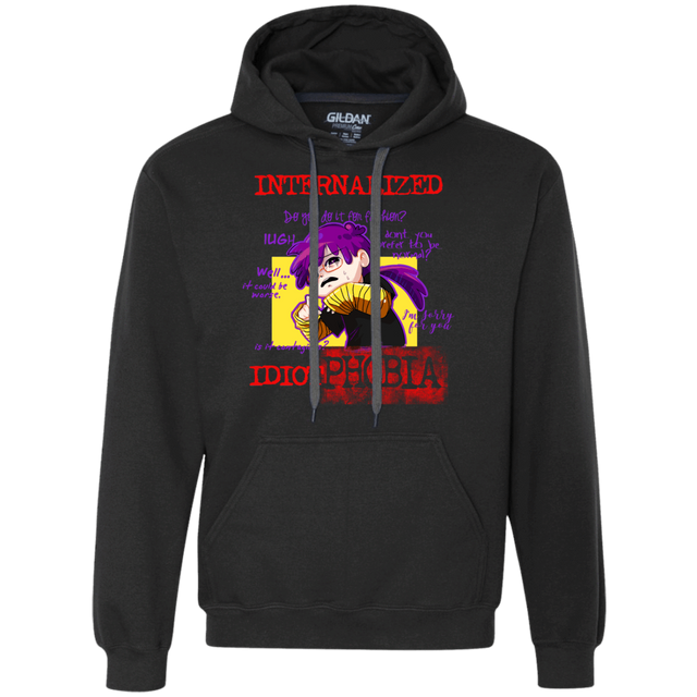 Sweatshirts Black / Small Idiot phobia Premium Fleece Hoodie