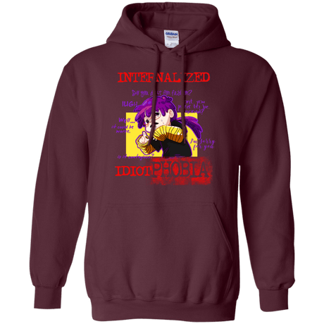 Sweatshirts Maroon / Small Idiot phobia Pullover Hoodie