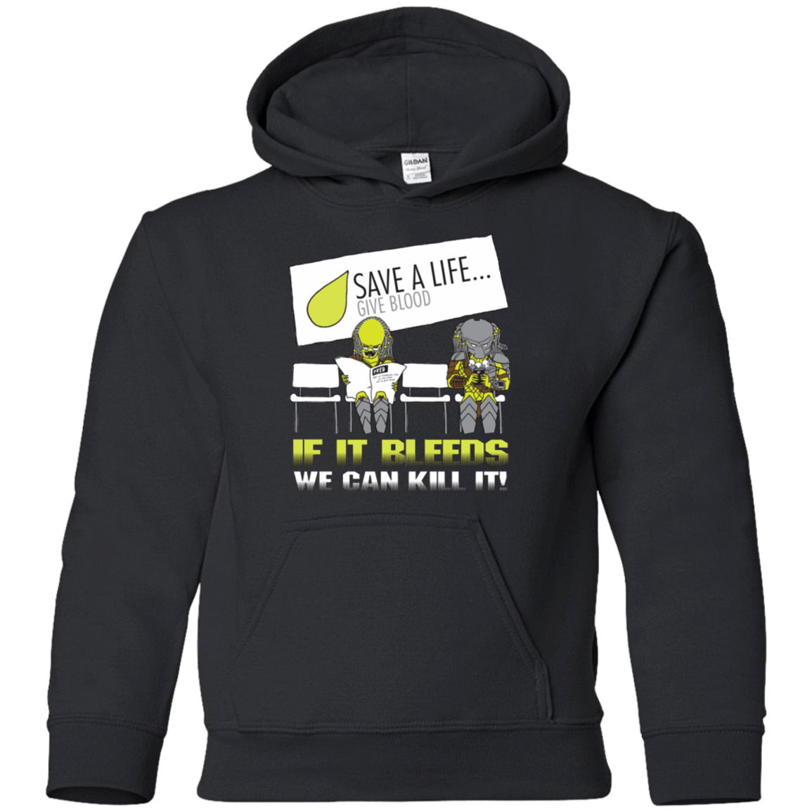 Sweatshirts Black / YS If It Bleeds We Can Kill It Youth Hoodie