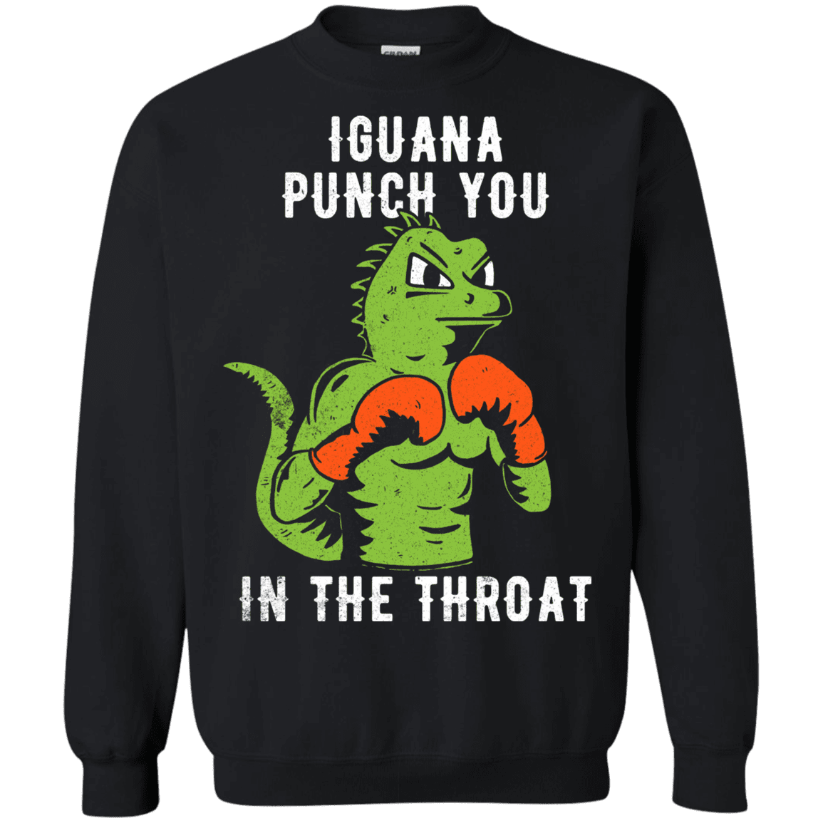 Sweatshirts Black / S Iguana Punch You Crewneck Sweatshirt