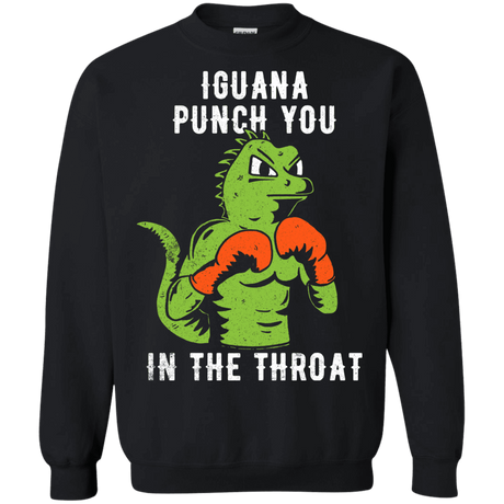 Sweatshirts Black / S Iguana Punch You Crewneck Sweatshirt