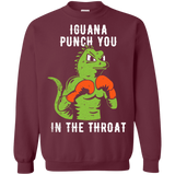 Sweatshirts Maroon / S Iguana Punch You Crewneck Sweatshirt