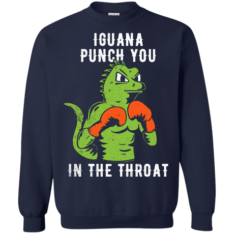 Sweatshirts Navy / S Iguana Punch You Crewneck Sweatshirt