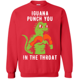 Sweatshirts Red / S Iguana Punch You Crewneck Sweatshirt