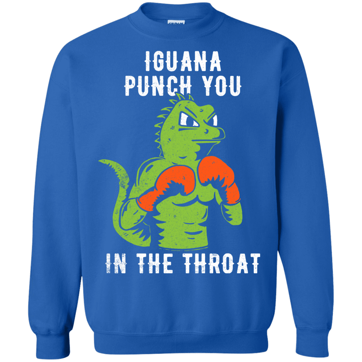 Sweatshirts Royal / S Iguana Punch You Crewneck Sweatshirt