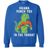 Sweatshirts Royal / S Iguana Punch You Crewneck Sweatshirt