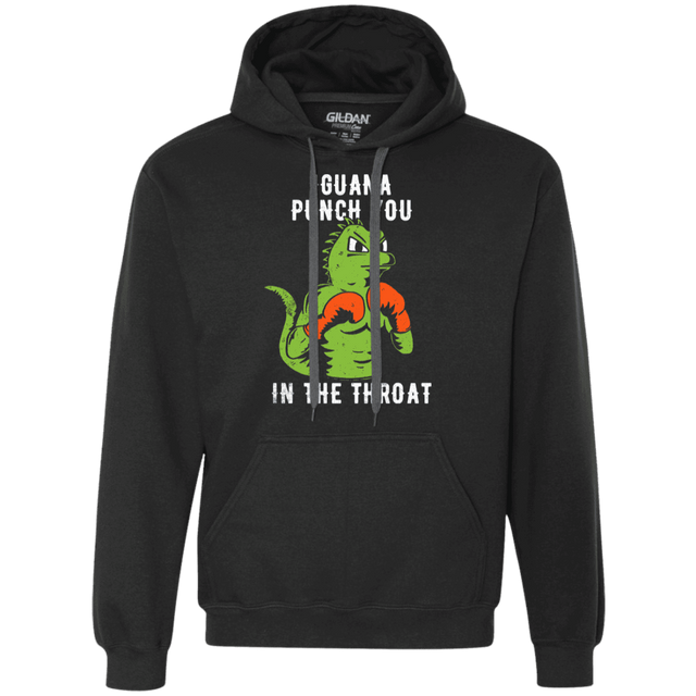 Sweatshirts Black / S Iguana Punch You Premium Fleece Hoodie