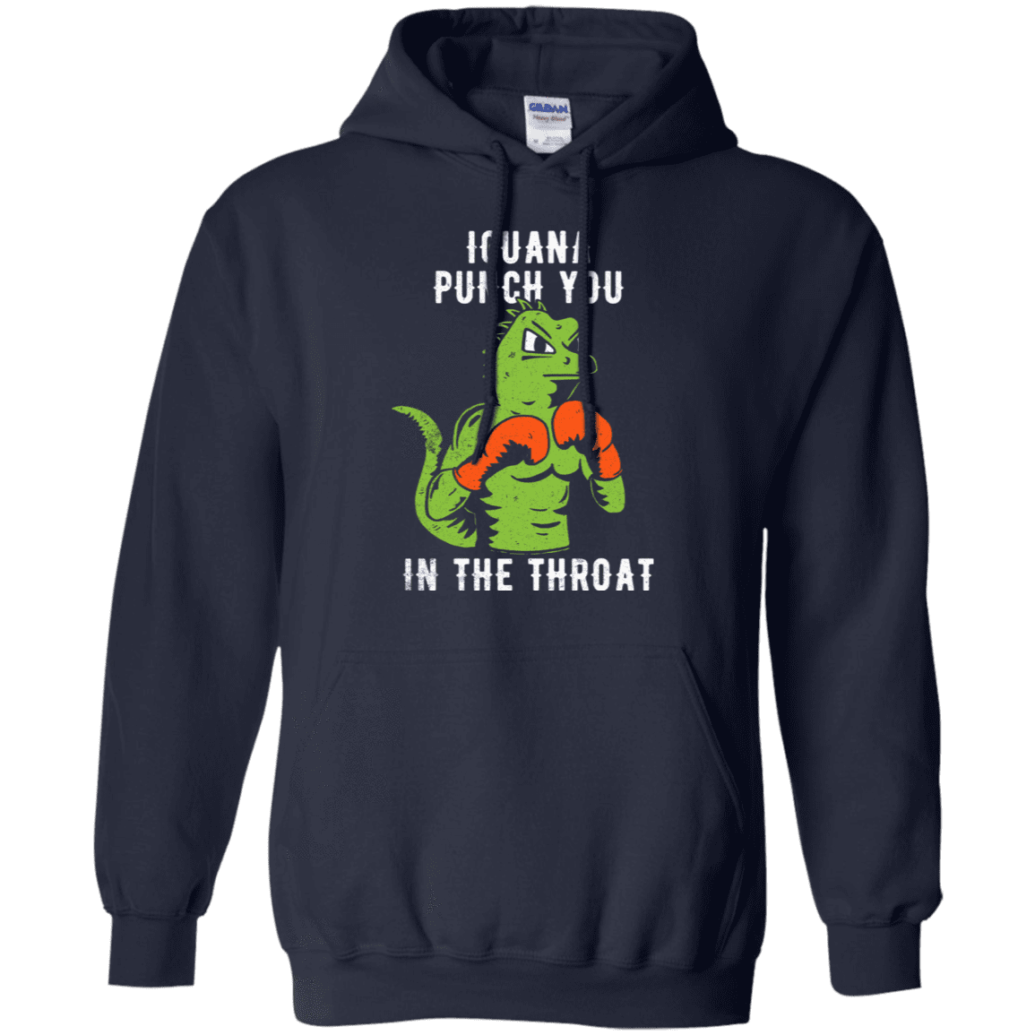 Sweatshirts Navy / S Iguana Punch You Pullover Hoodie