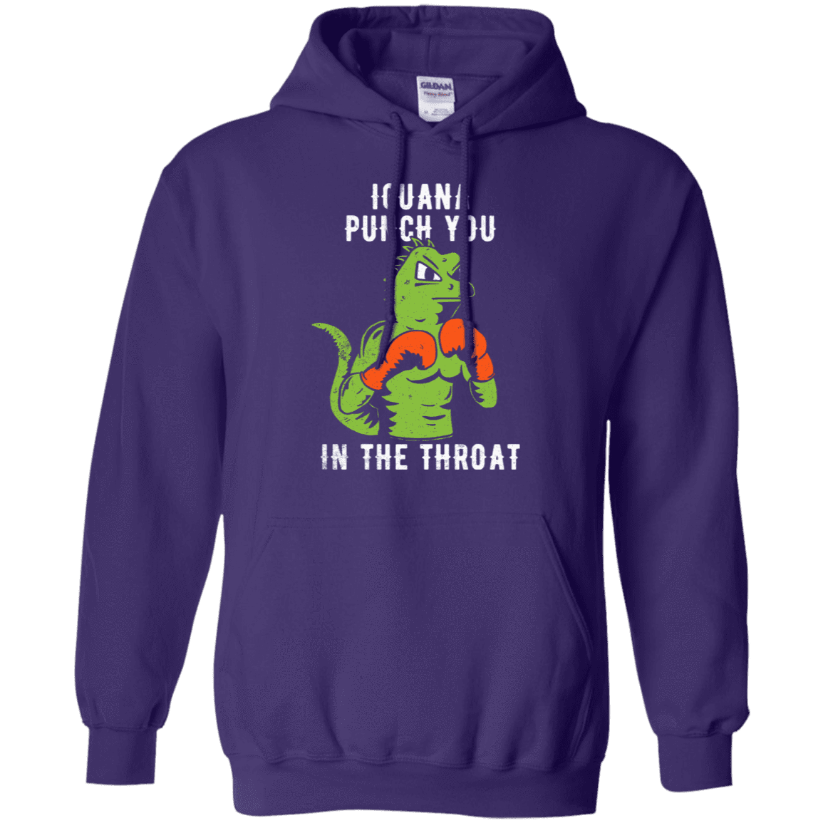 Sweatshirts Purple / S Iguana Punch You Pullover Hoodie