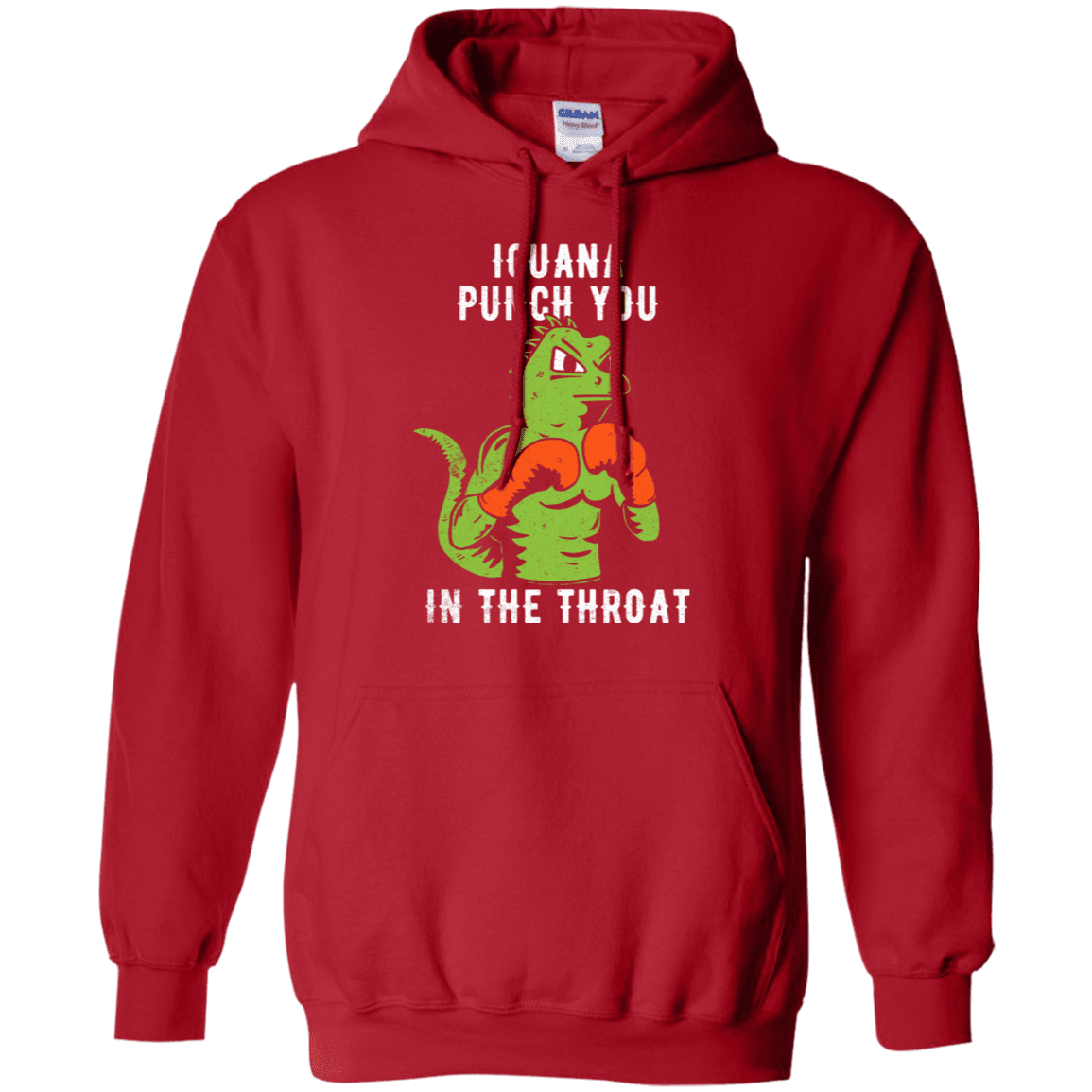 Sweatshirts Red / S Iguana Punch You Pullover Hoodie