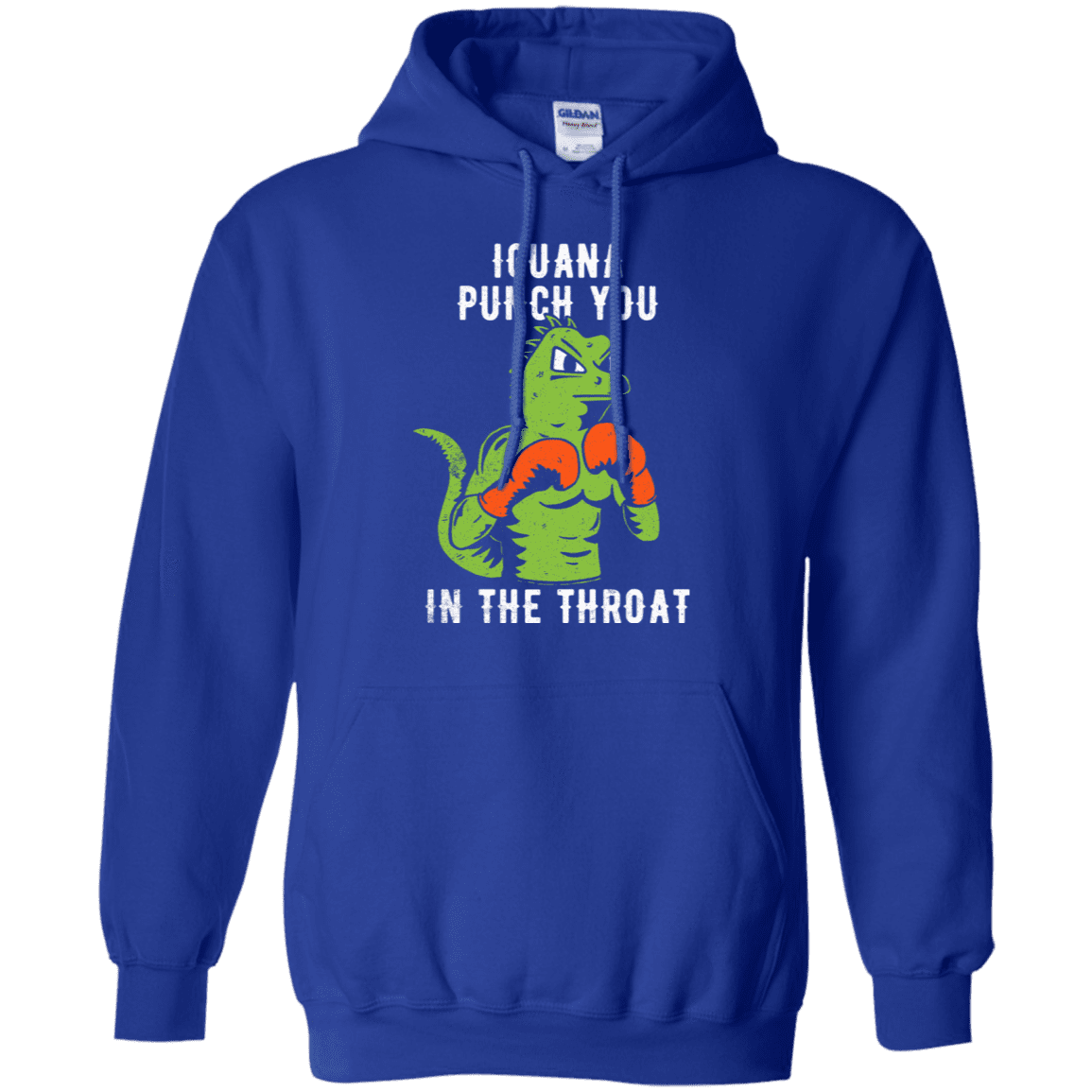 Sweatshirts Royal / S Iguana Punch You Pullover Hoodie
