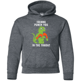 Sweatshirts Dark Heather / YS Iguana Punch You Youth Hoodie