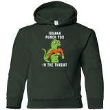 Sweatshirts Forest Green / YS Iguana Punch You Youth Hoodie