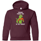 Sweatshirts Maroon / YS Iguana Punch You Youth Hoodie