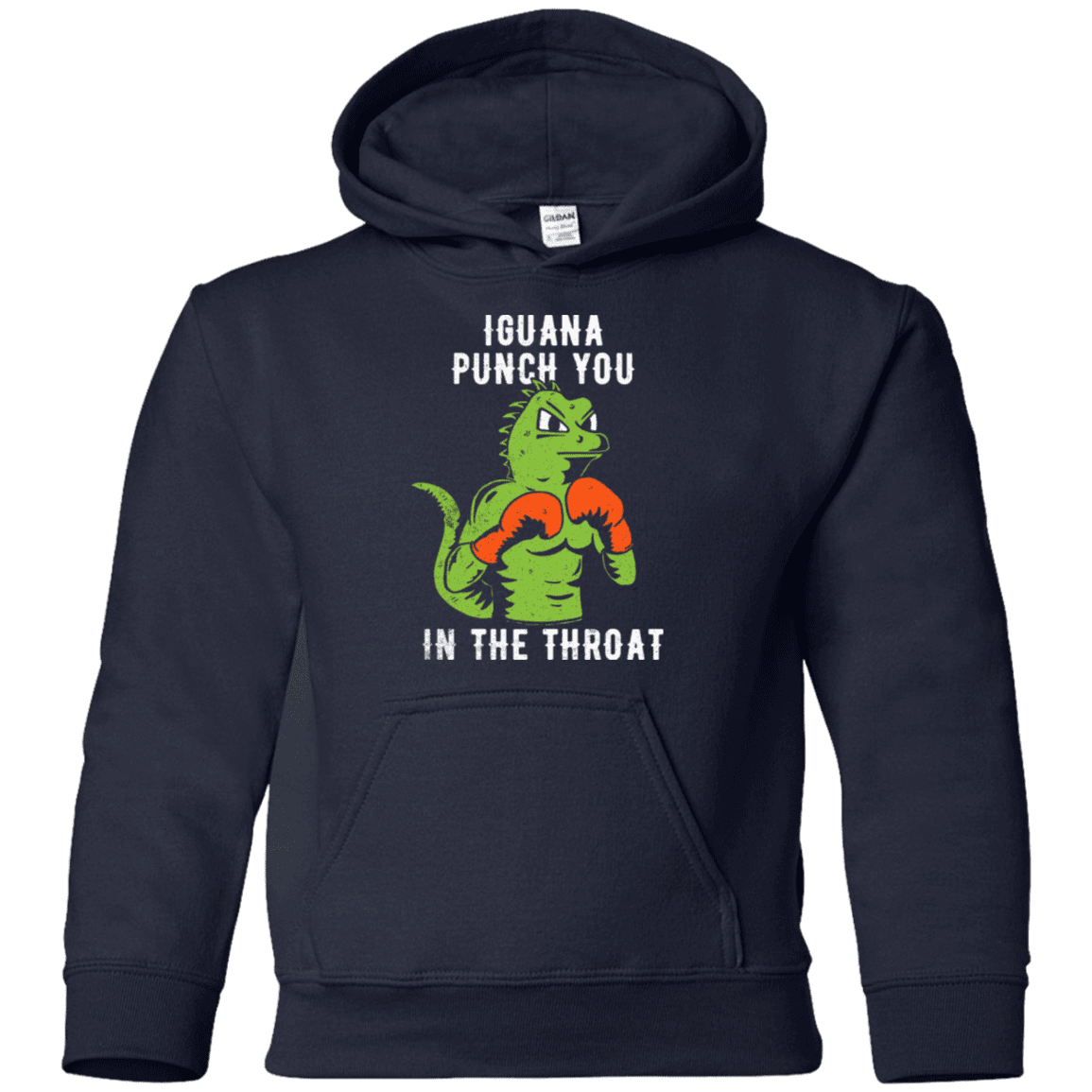 Sweatshirts Navy / YS Iguana Punch You Youth Hoodie