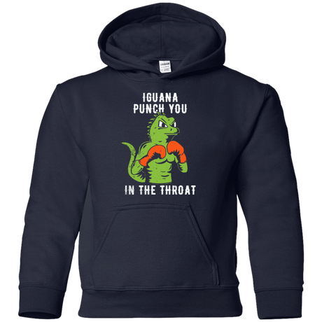 Sweatshirts Navy / YS Iguana Punch You Youth Hoodie