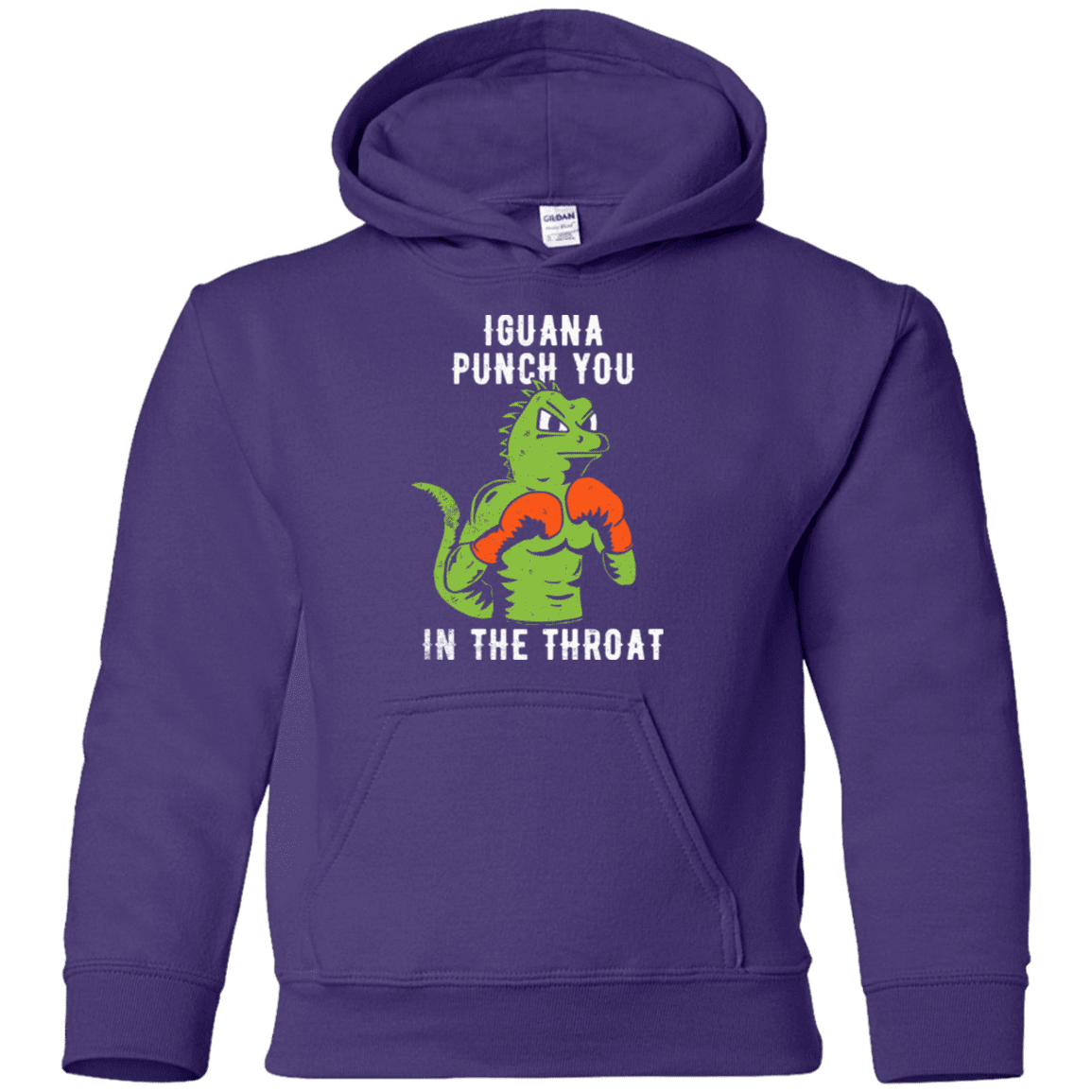 Sweatshirts Purple / YS Iguana Punch You Youth Hoodie