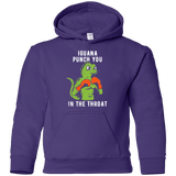 Sweatshirts Purple / YS Iguana Punch You Youth Hoodie