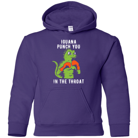 Sweatshirts Purple / YS Iguana Punch You Youth Hoodie