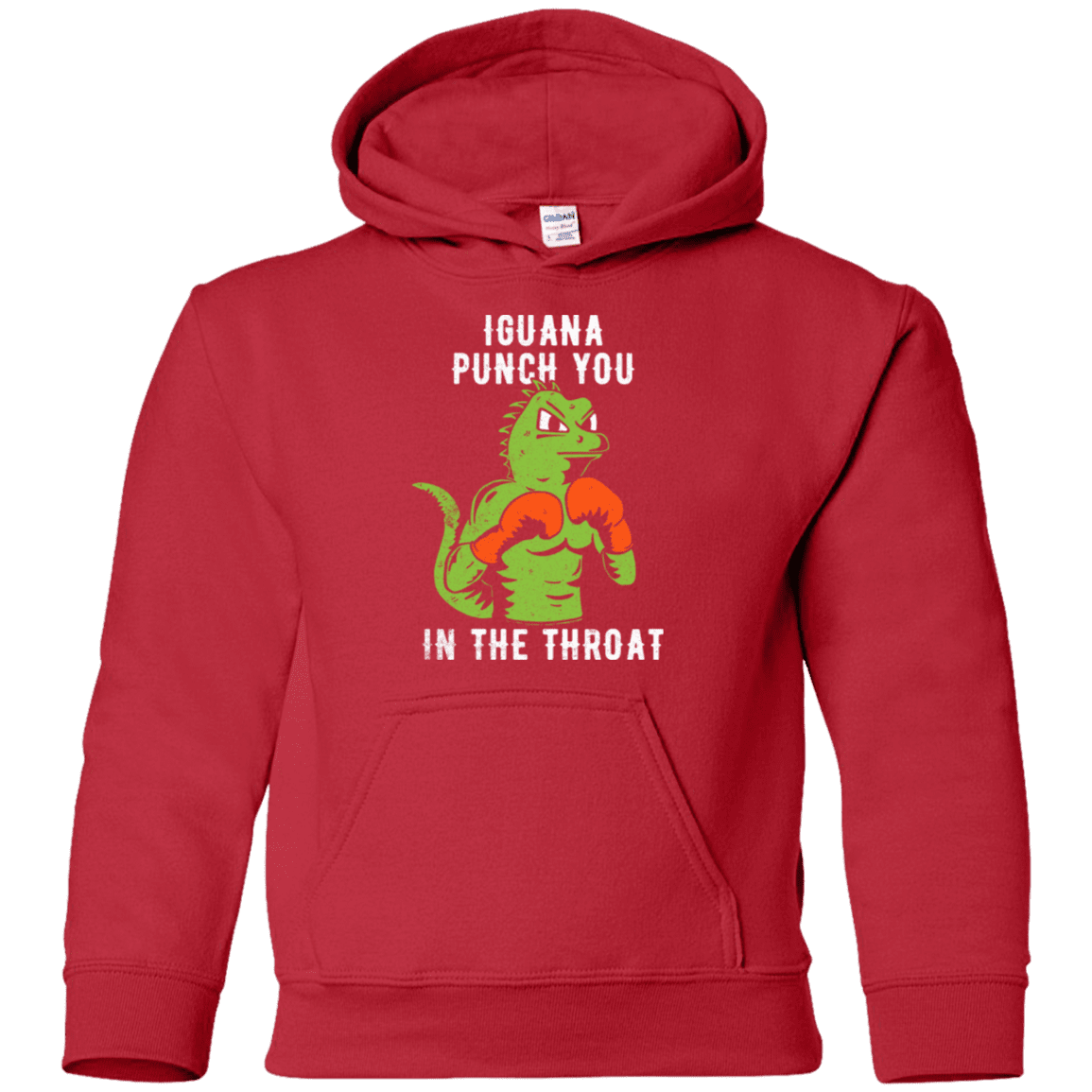 Sweatshirts Red / YS Iguana Punch You Youth Hoodie