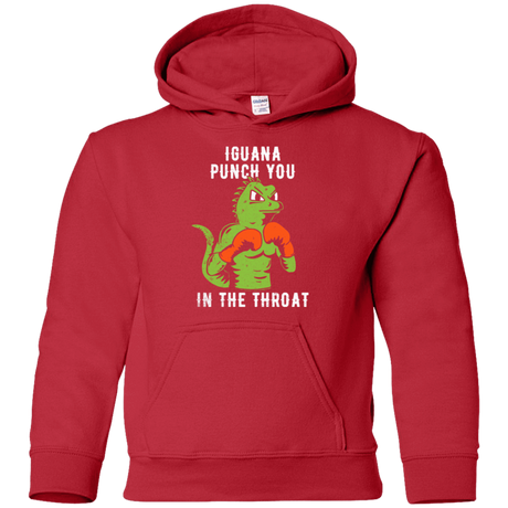 Sweatshirts Red / YS Iguana Punch You Youth Hoodie