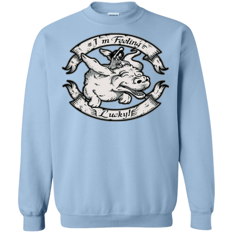 Sweatshirts Light Blue / Small IM FEELING LUCKY Crewneck Sweatshirt