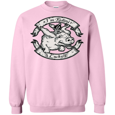 Sweatshirts Light Pink / Small IM FEELING LUCKY Crewneck Sweatshirt