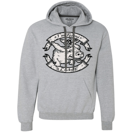 Sweatshirts Sport Grey / Small IM FEELING LUCKY Premium Fleece Hoodie