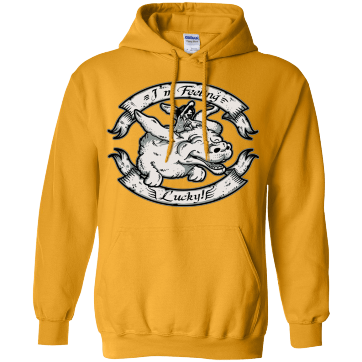 Sweatshirts Gold / Small IM FEELING LUCKY Pullover Hoodie