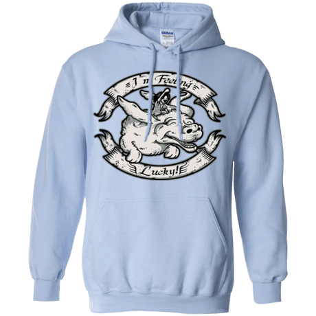 Sweatshirts Light Blue / Small IM FEELING LUCKY Pullover Hoodie