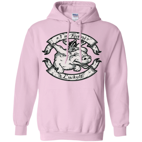 Sweatshirts Light Pink / Small IM FEELING LUCKY Pullover Hoodie