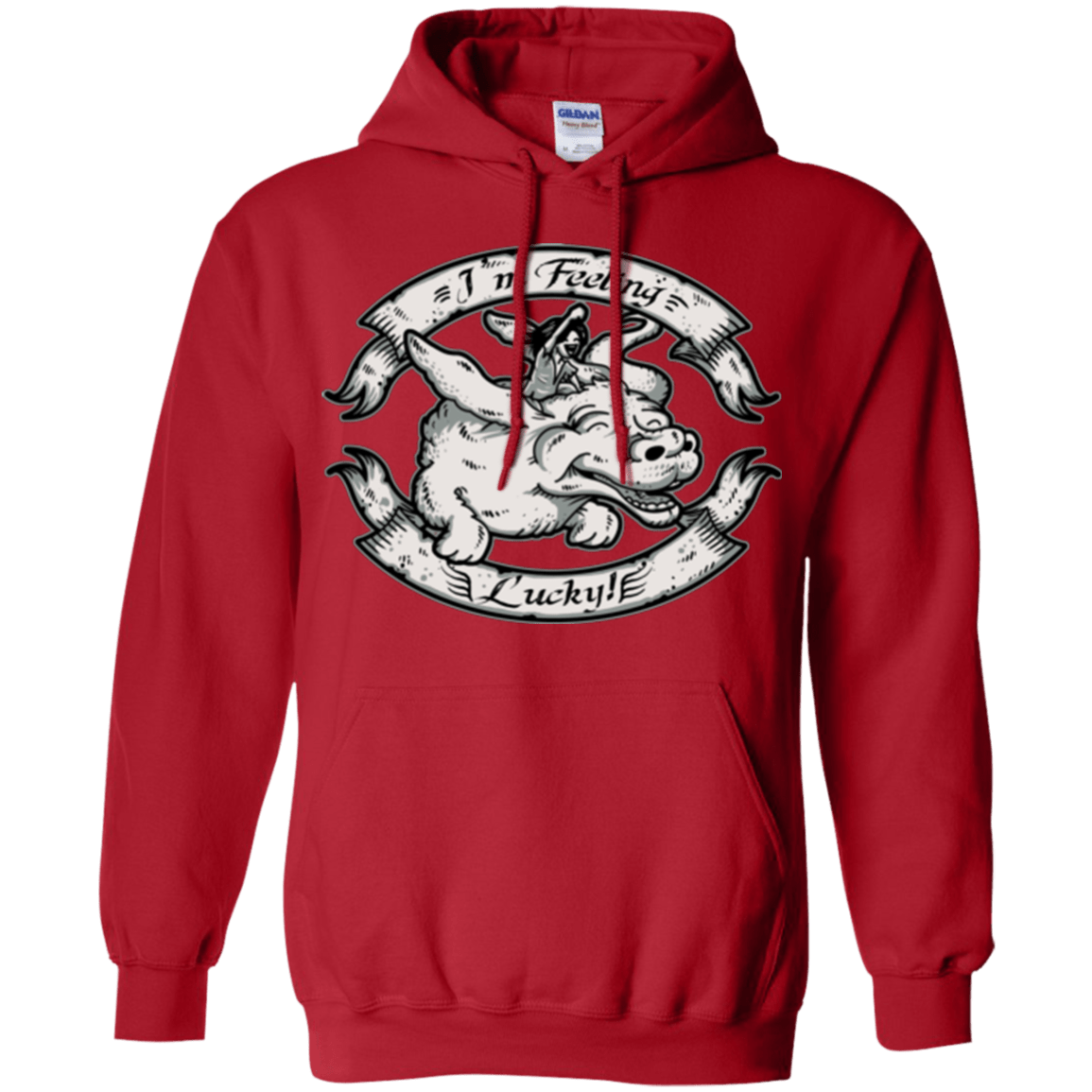 Sweatshirts Red / Small IM FEELING LUCKY Pullover Hoodie