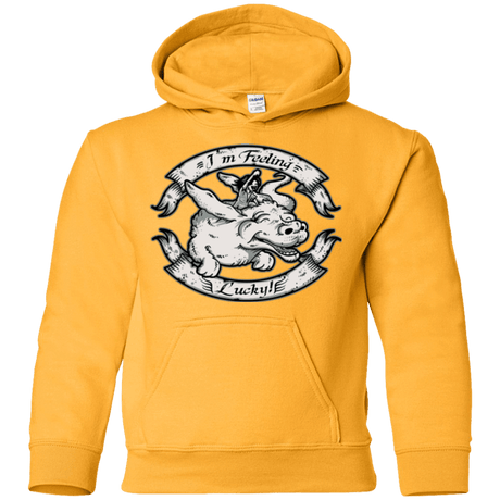 Sweatshirts Gold / YS IM FEELING LUCKY Youth Hoodie