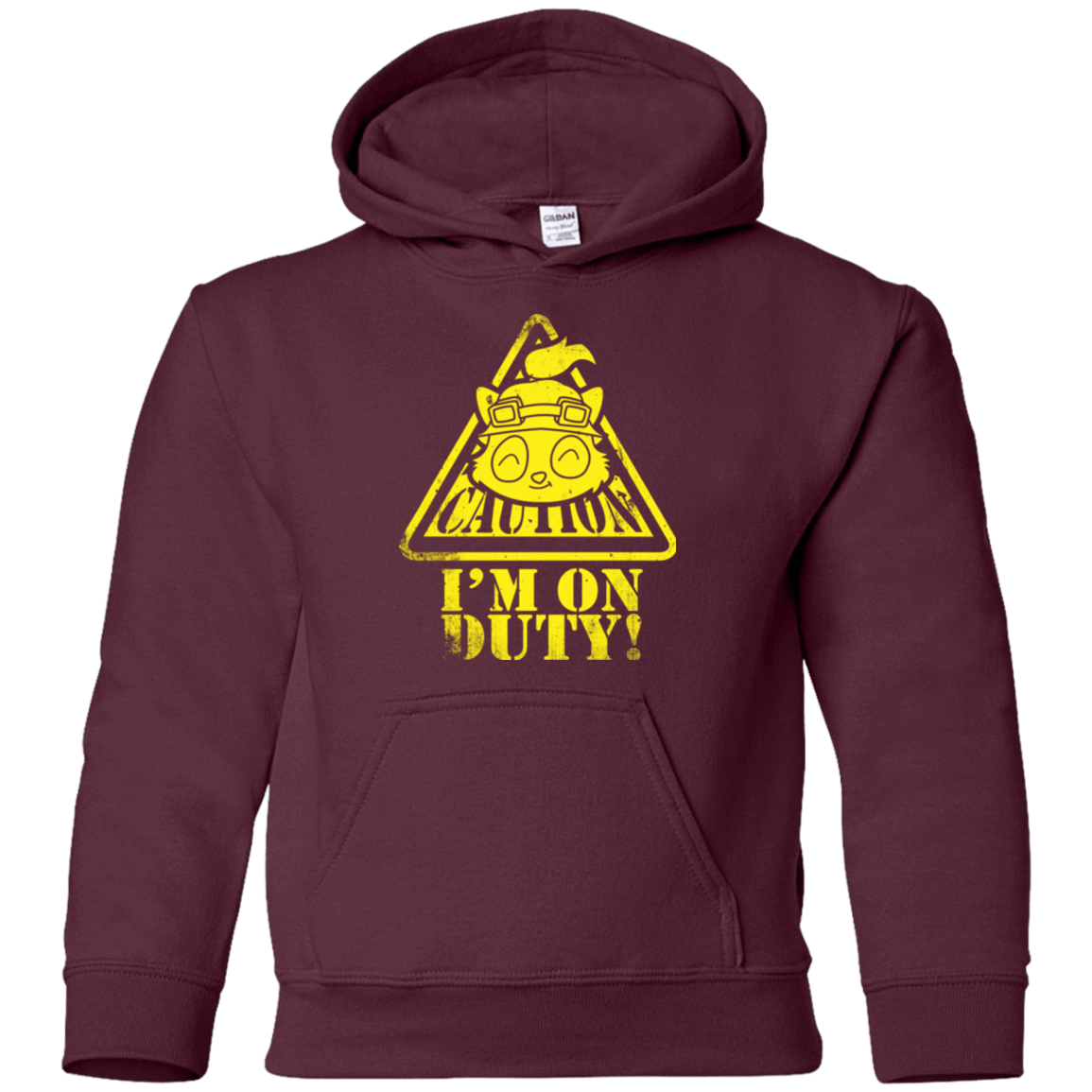 Sweatshirts Maroon / YS Im on duty Youth Hoodie